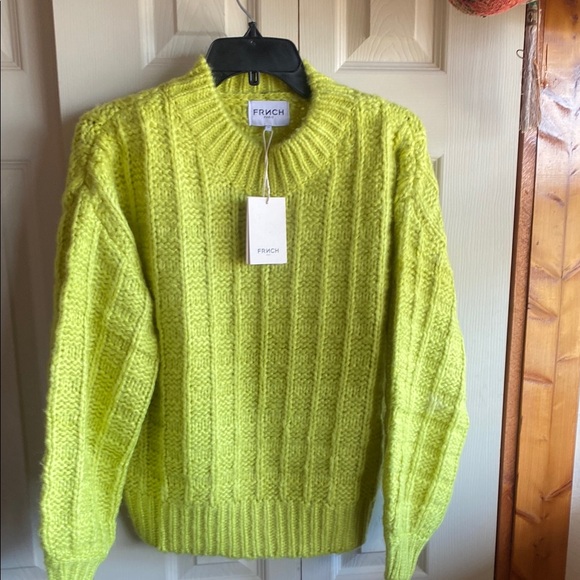 FRNCH NWT CHIARA Oversized Chunky Knit Crewneck Sweater size XS - Picture 4 of 13